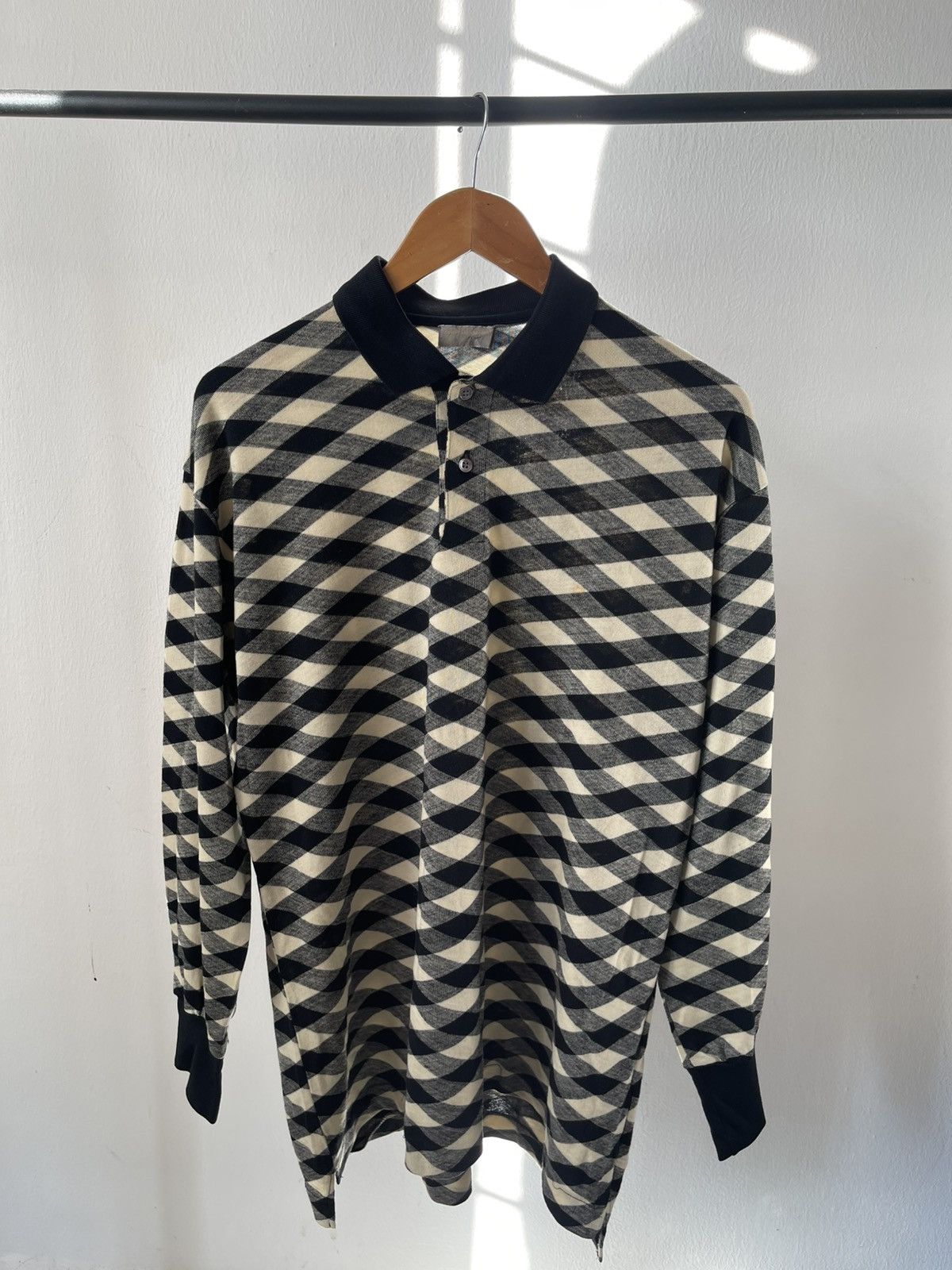 Comme des Garcons Homme Plus 90s Comme Des Garcons Homme Wool Polo Long Sleeve #99 Size US L / EU 52-54 / 3 - 3 Thumbnail