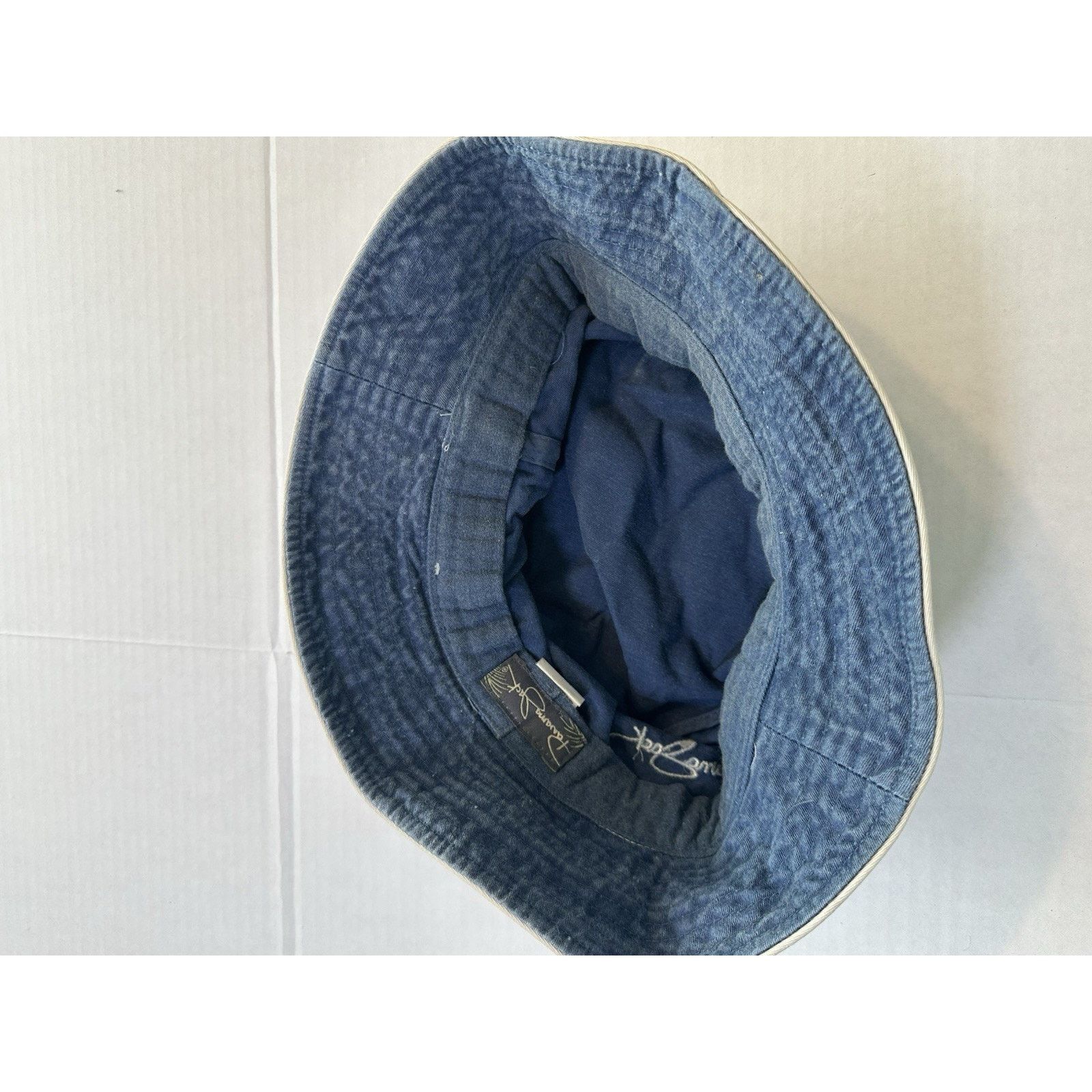 Panama Jack Panama Jack Blue Denim Bucket Sun Hat Vinted LR Cotton Size ONE SIZE - 12 Thumbnail