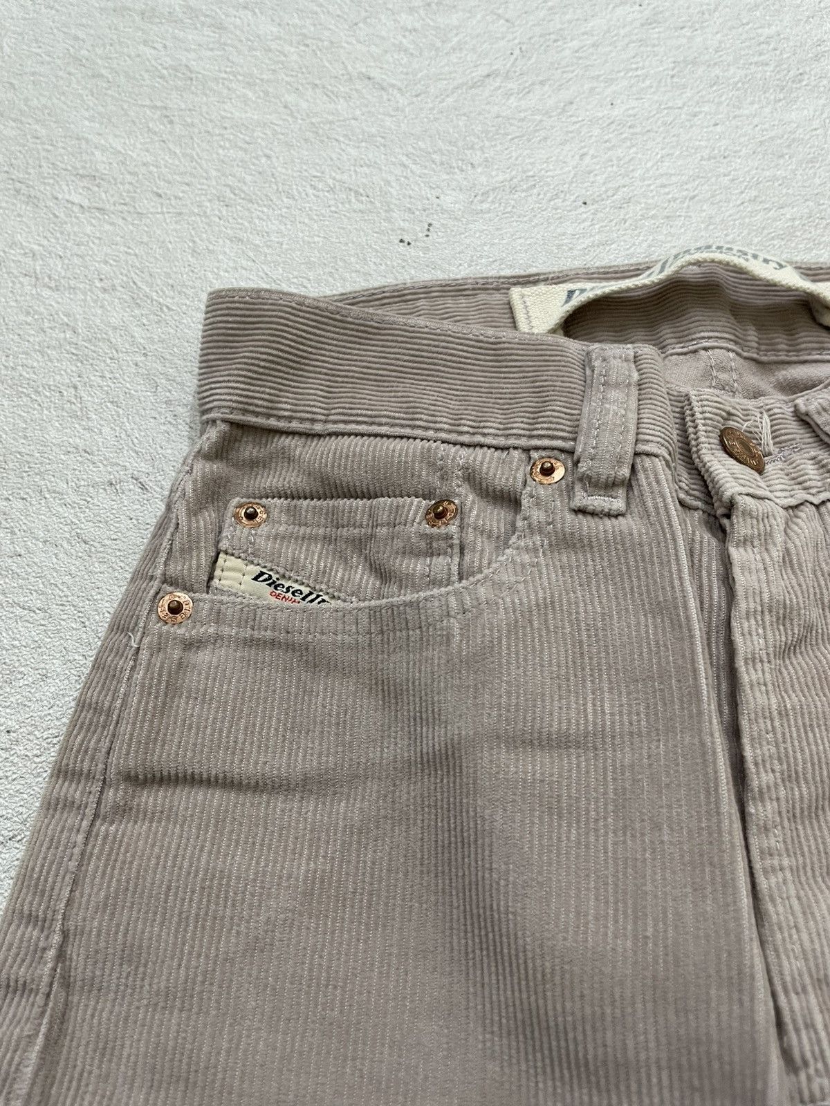 Diesel Diesel Industry Corduroy Pants 2000s Style Buttonfly Size 26" / US 2 / IT 38 - 3 Thumbnail