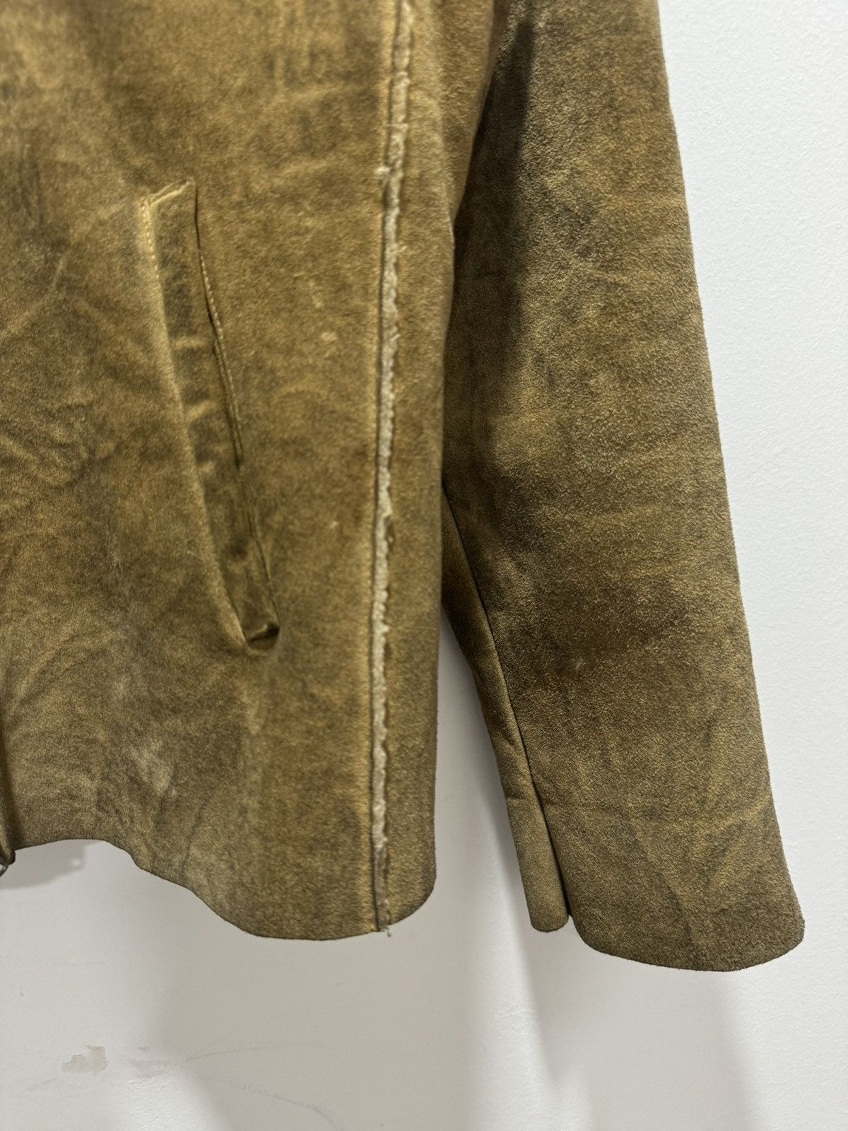 VINTAGE GAP SHERPA SHEARLING GENUINE LEATHER JACKET