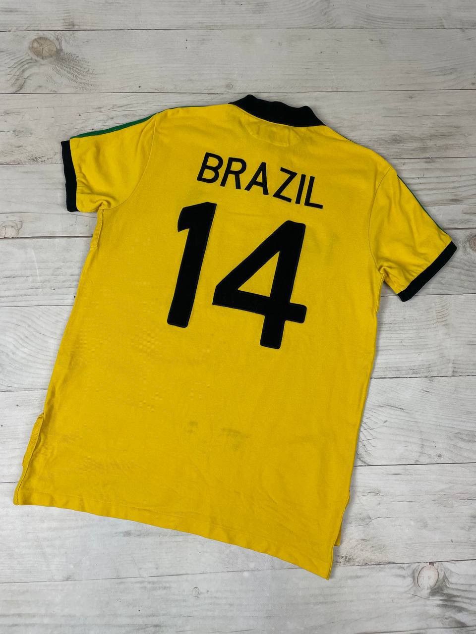 Polo Ralph Lauren Vintage Polo Ralph Lauren Brazil Rugby Polo Shirt Big Pony Size US M / EU 48-50 / 2 - 2 Thumbnail