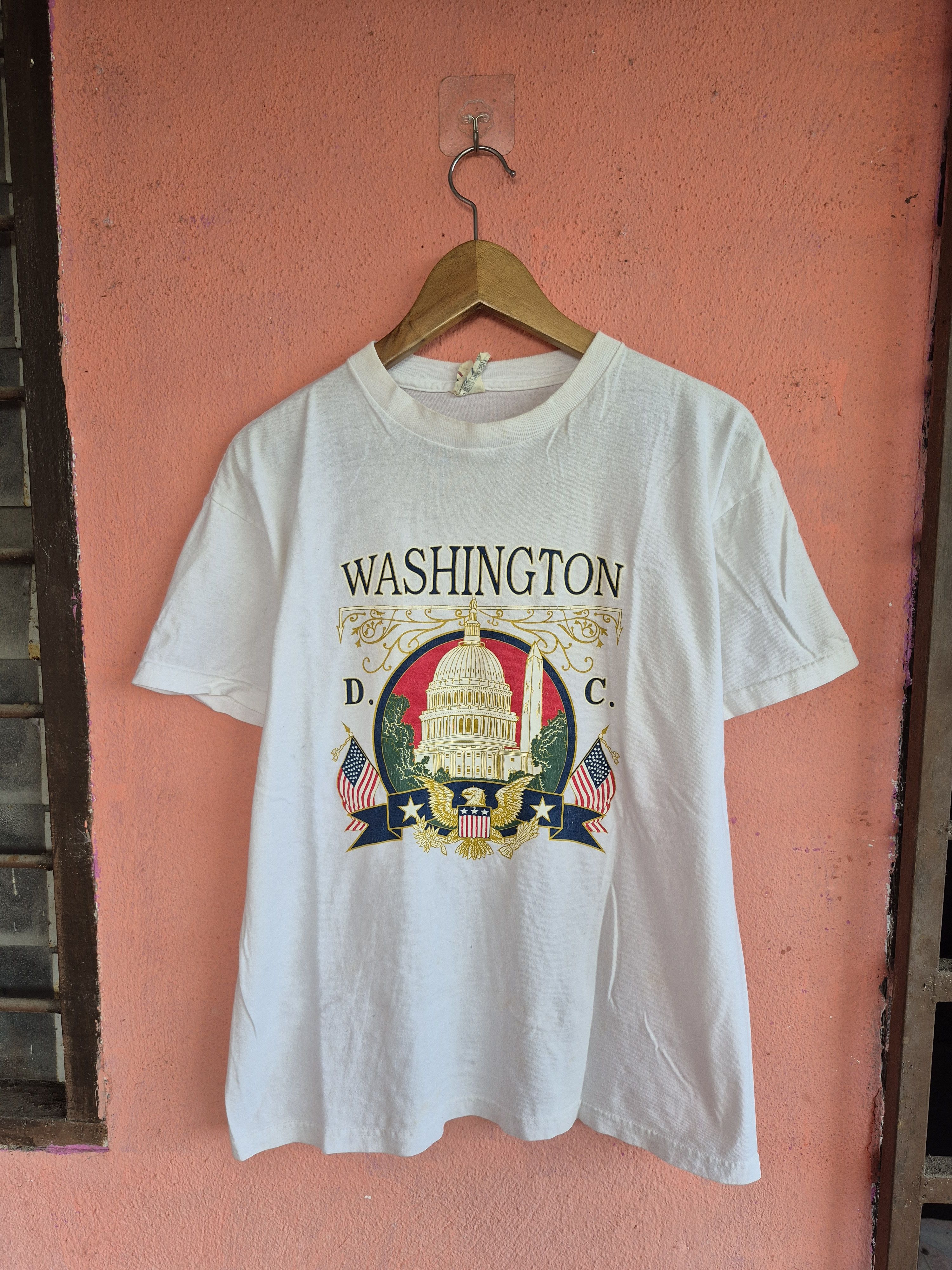 Vintage 🔥 Vintage Y2K Washington DC Tee Size US M / EU 48-50 / 2 - 1 Thumbnail