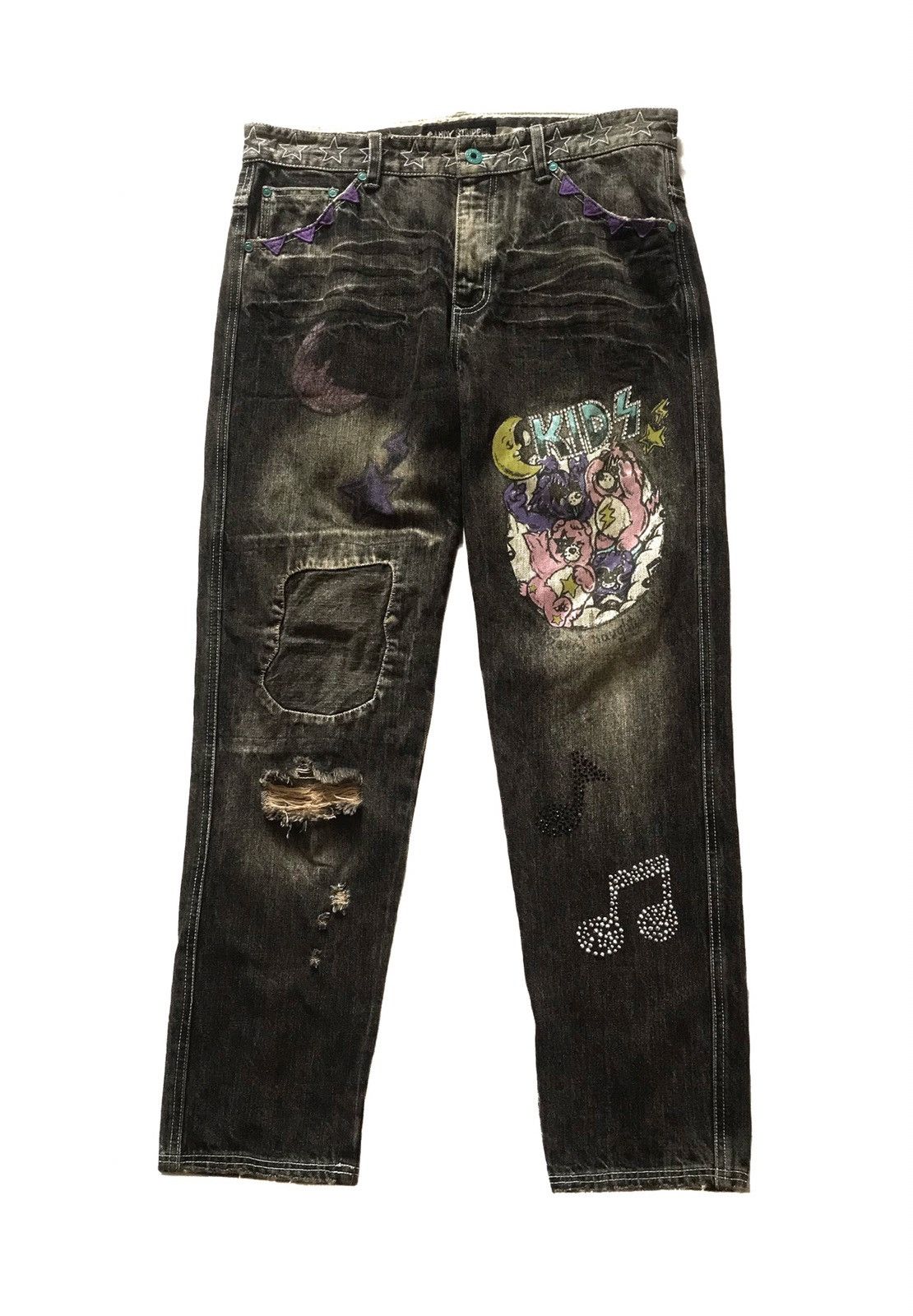 20471120 × Beauty Beast × Japanese Brand JAPANESE BRAND CANDY STRIPPER PATCHWORK & ART STYLE JEANS Size US 30 / EU 46 - 1 Thumbnail