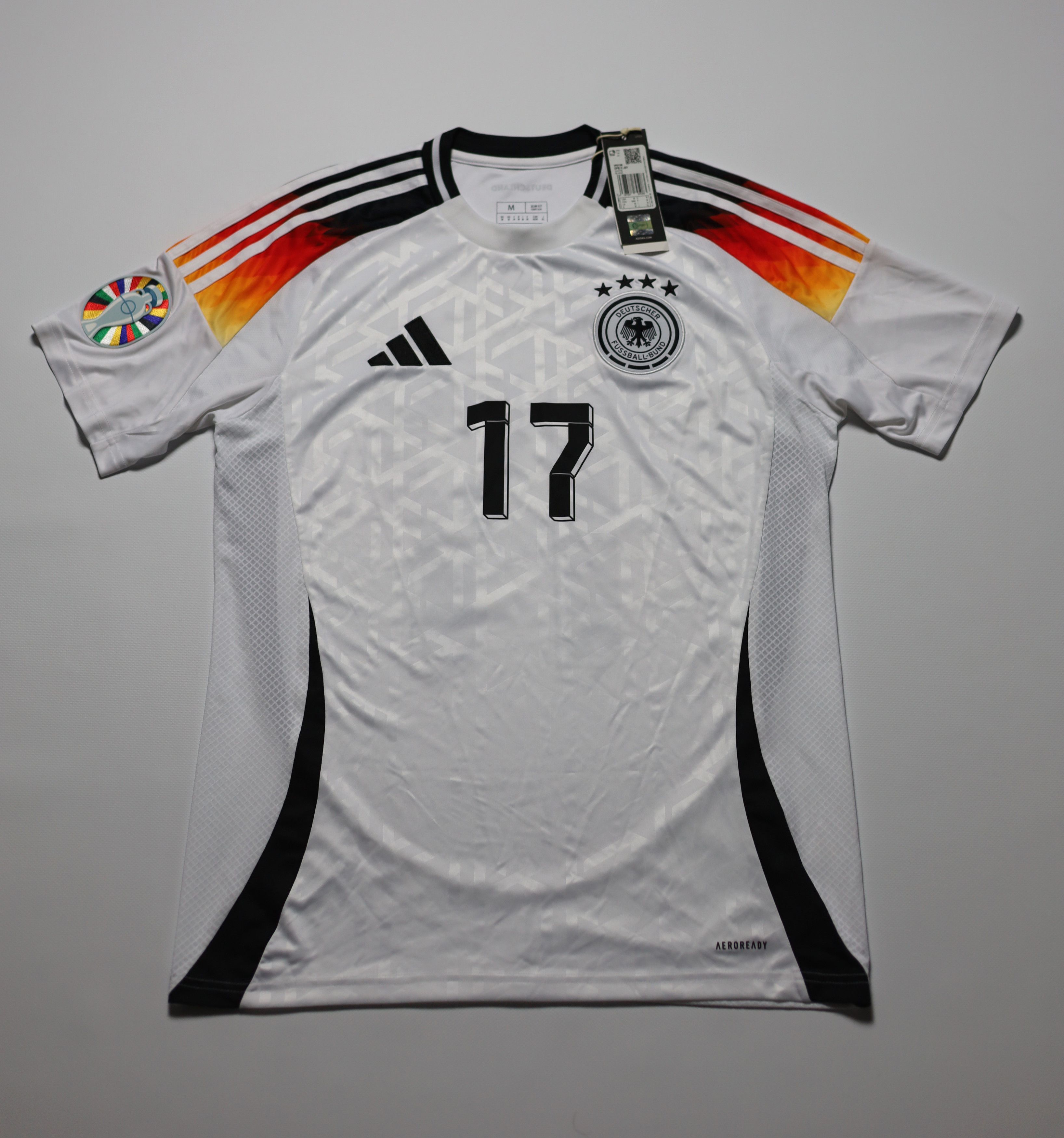 Adidas Germany 2024 2025 Home Soccer Jersey Florian Wirtz Adidas Size US M / EU 48-50 / 2 - 2 Thumbnail