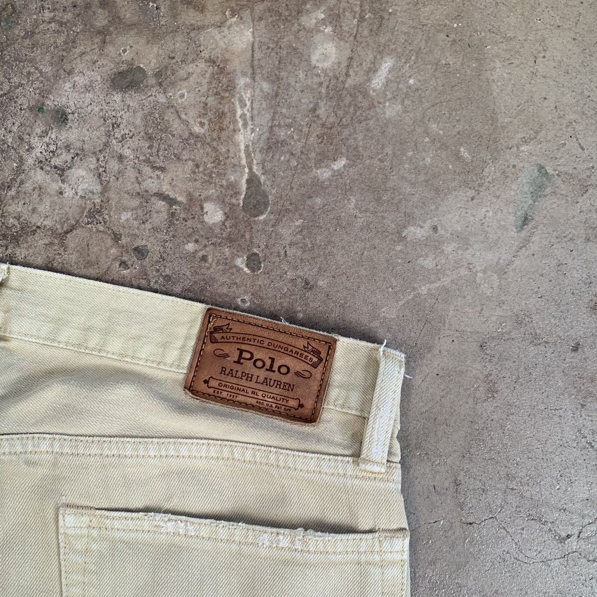 Ralph Lauren Polo RL S American distressed Selvedge Denim Jeans Size US 33 - 12 Thumbnail