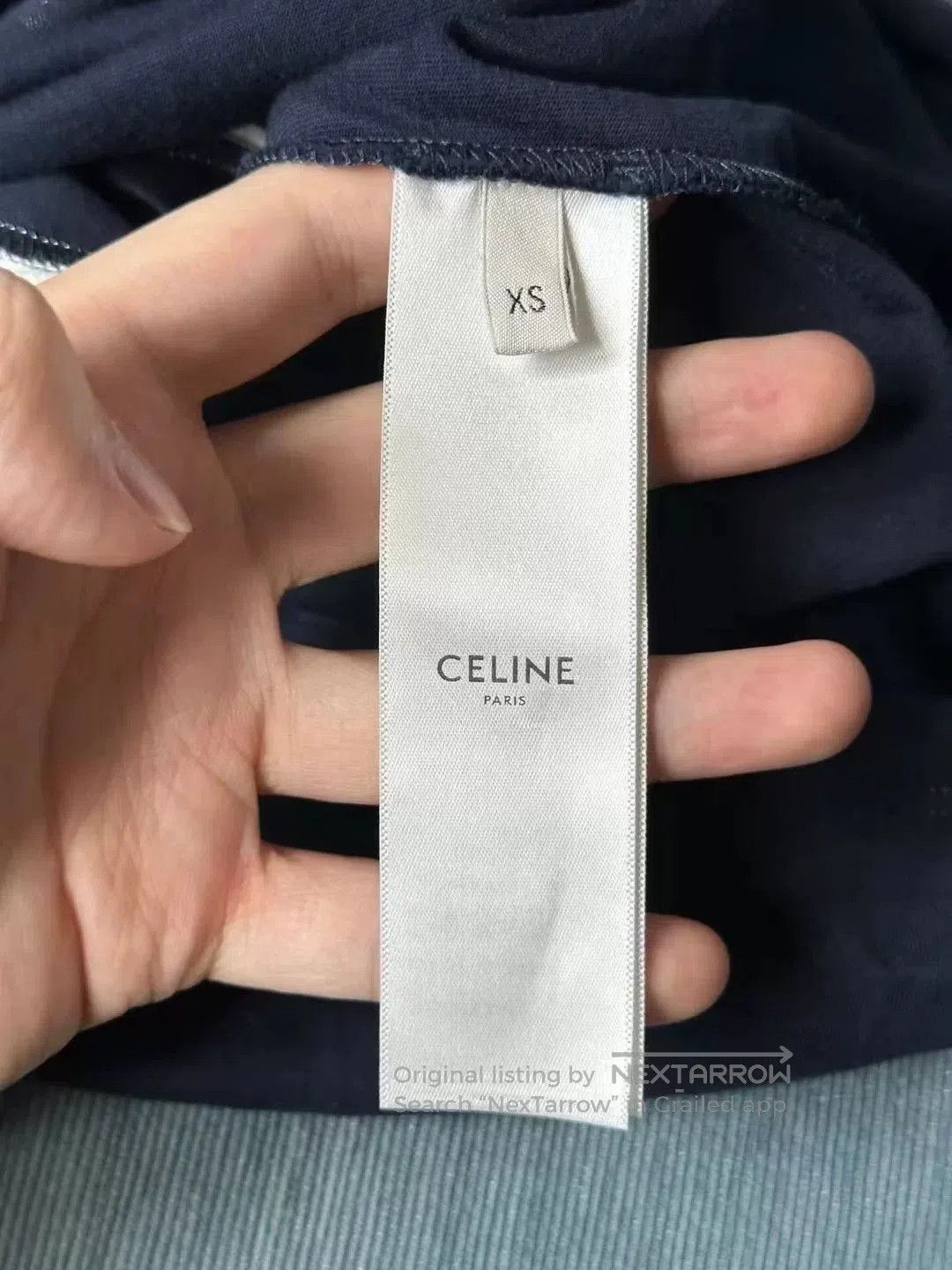 Celine celine blue and white short sleeve top. Size XS / US 0-2 / IT 36-38 - 3 Thumbnail