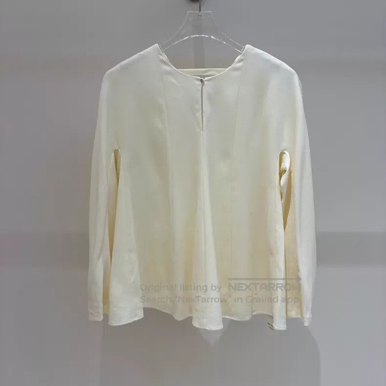 Hermes Hermes Double Layered Real Silk Mulberry Silk Top Size M / US 6-8 / IT 42-44 - 2 Thumbnail