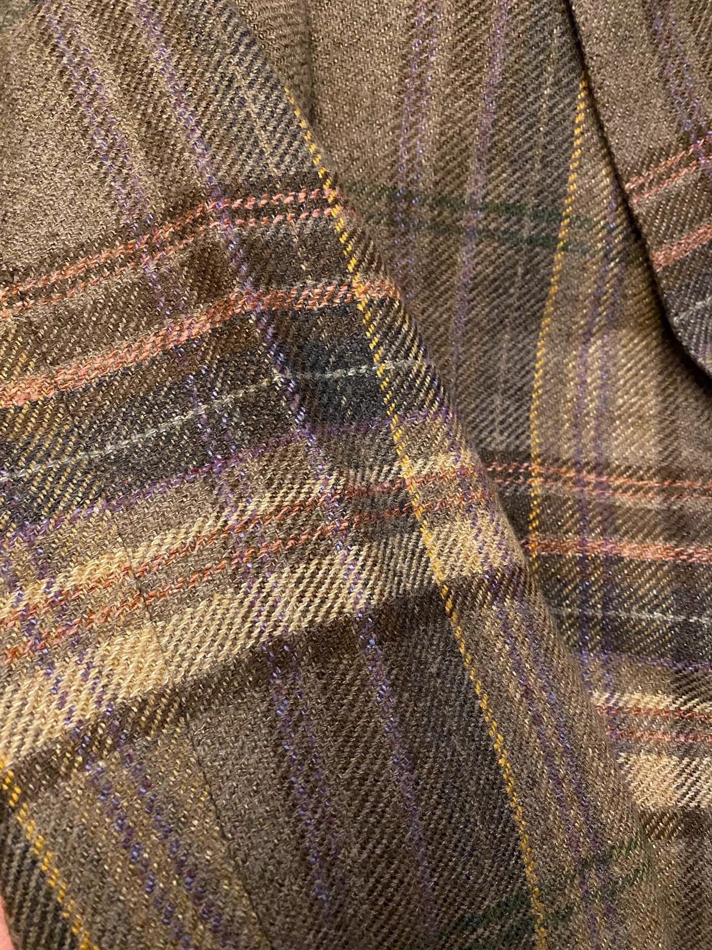 Polo Ralph Lauren Ralph Lauren Purple Label Tussah Silk Check Suit 40 Size 40R - 8 Thumbnail