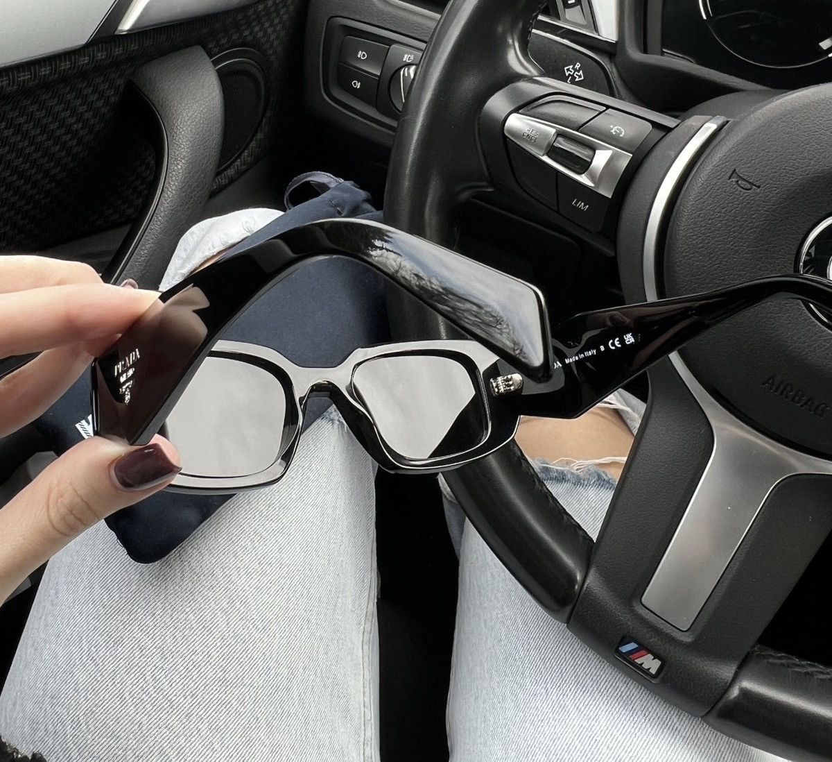 Prada PRADA Raf Simons Runway Symbole Logo Black Sunglasses SPR17W Size ONE SIZE - 7 Thumbnail