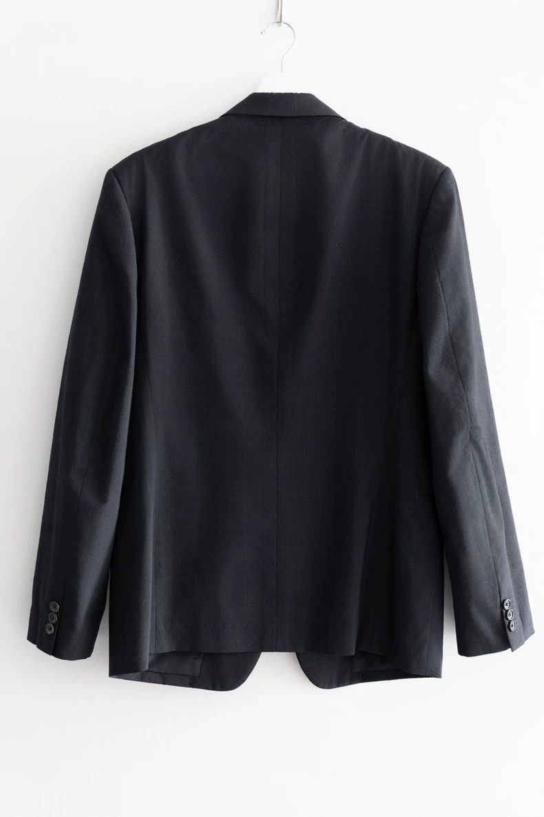 Yohji Yamamoto Yohji Yamamoto size 2 16 SS dark plaid blazer 2502-Nextarro Size 36S - 2 Thumbnail