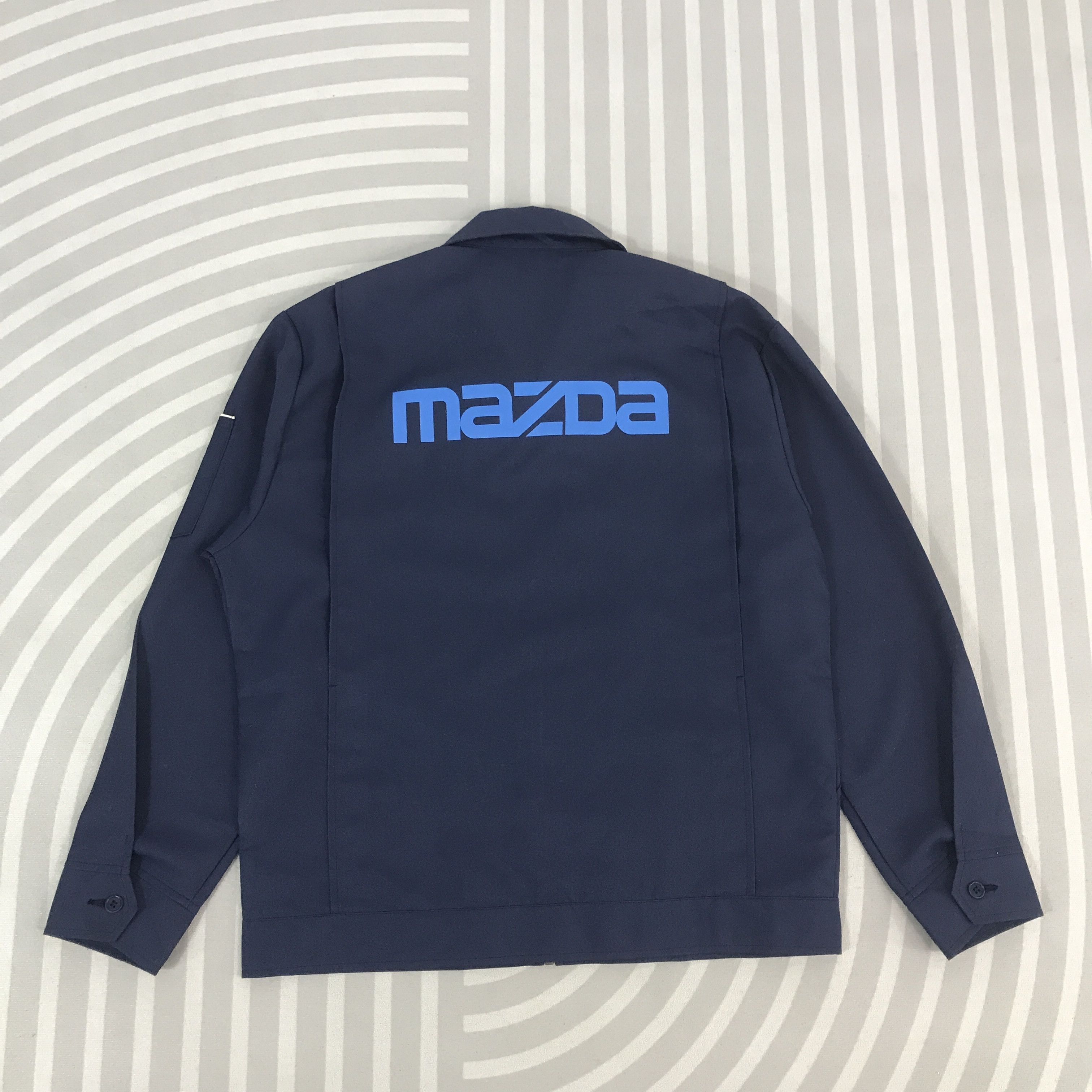 Japanese Brand Vintage Mazda Racing Navy Uniform Custom Jacket K67B12 Size US L / EU 52-54 / 3 - 1 Thumbnail