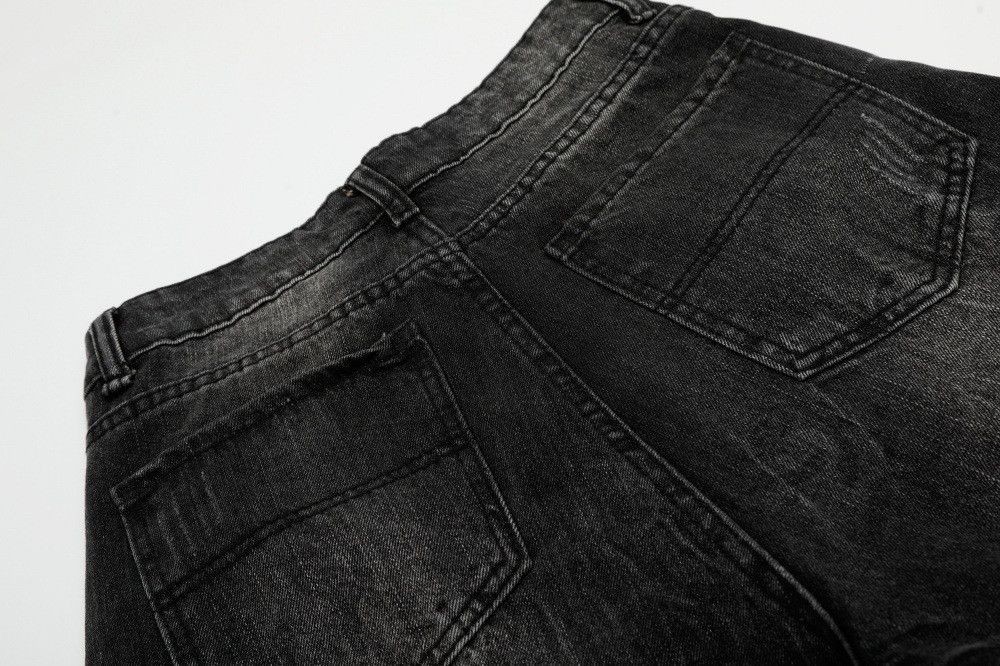 Jean Punk retro distressed washed denim straight shorts Size US 32 / EU 48 - 5 Thumbnail