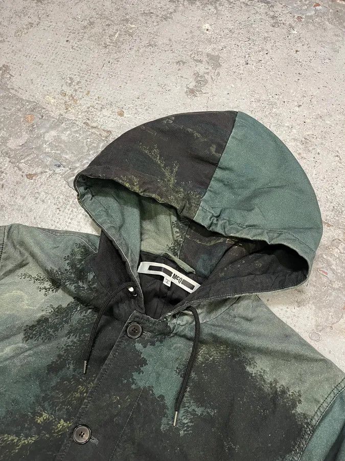 Alexander McQueen 2010s Alexander McQueen Forest Dark Green Nylon Long Parka Jacket Size US M / EU 48-50 / 2 - 5 Thumbnail