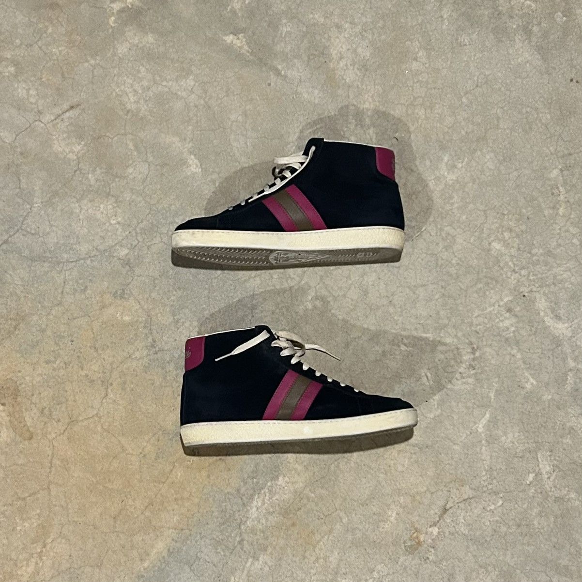Designer × Gucci Gucci Dapper Dan Suede Web High Top Sneakers US 7 Size US 7 / EU 40 - 3 Thumbnail