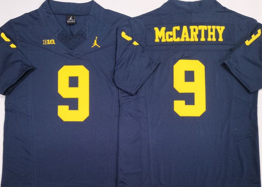 Other Men's Michigan Wolverines #9 J.J. McCarthy Navy 2024 Size US S / EU 44-46 / 1 - 1 Thumbnail