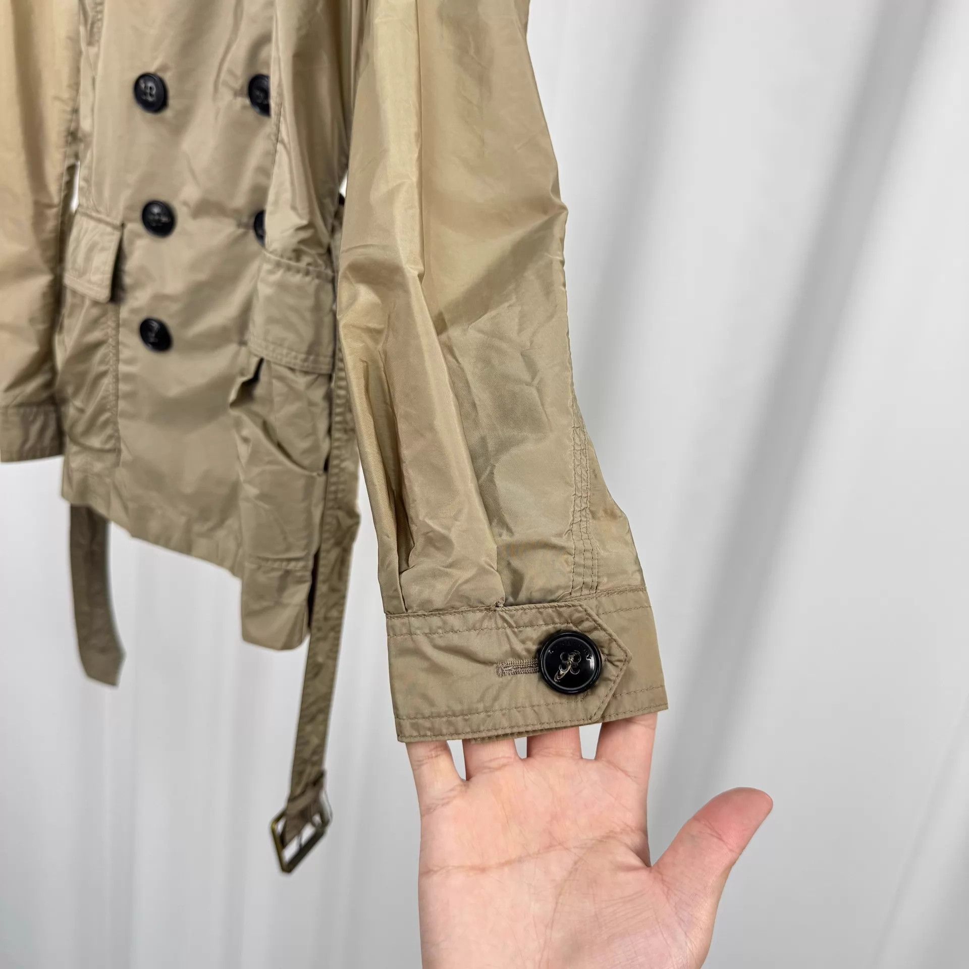 Burberry Burberry double-breasted nylon trench coat UK4 99 new Size XS / US 0-2 / IT 36-38 - 4 Thumbnail