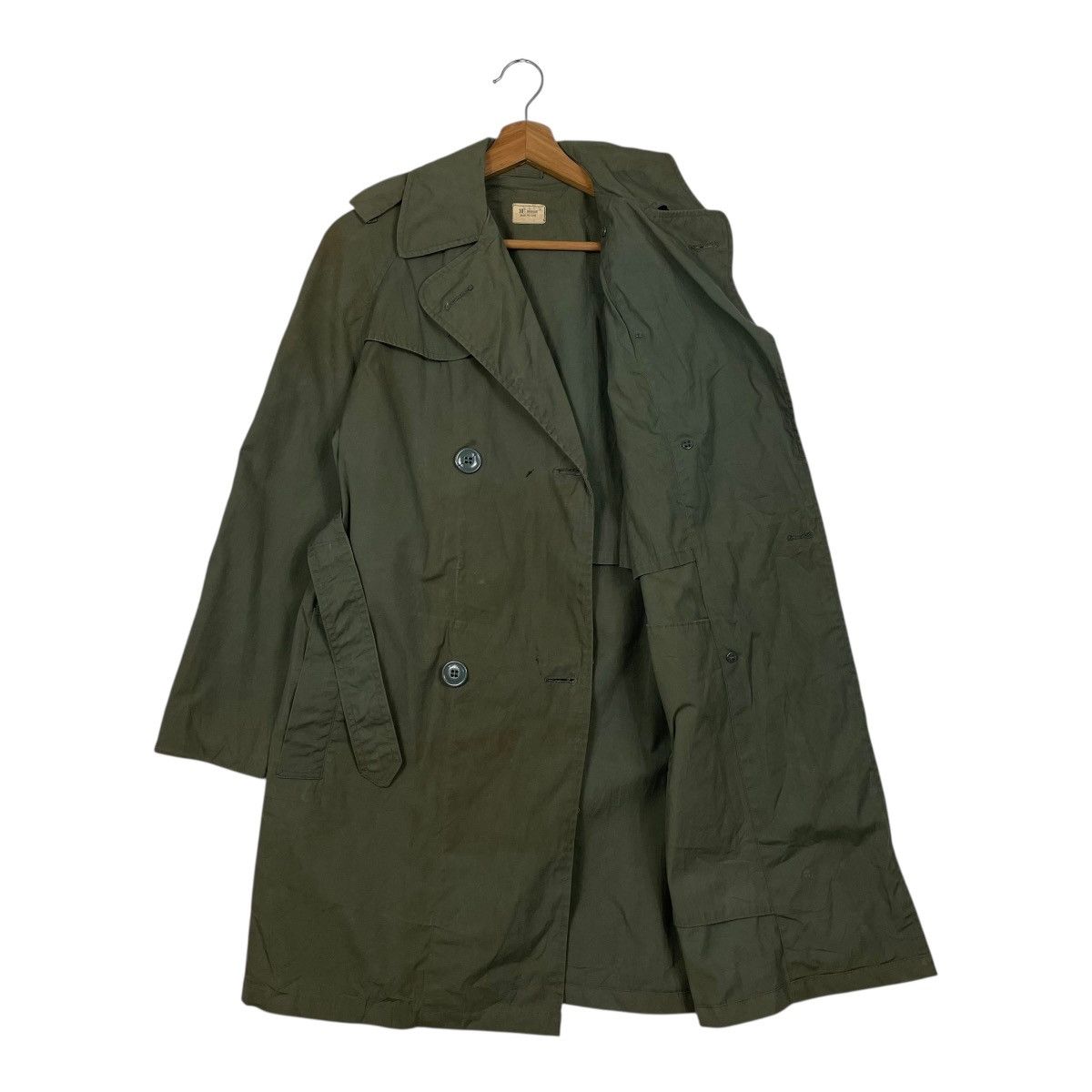 Vintage Vintage Brownwood Mfg US Military Double Breasted Trenchcoat Size L / US 10 / IT 46 - 10 Thumbnail