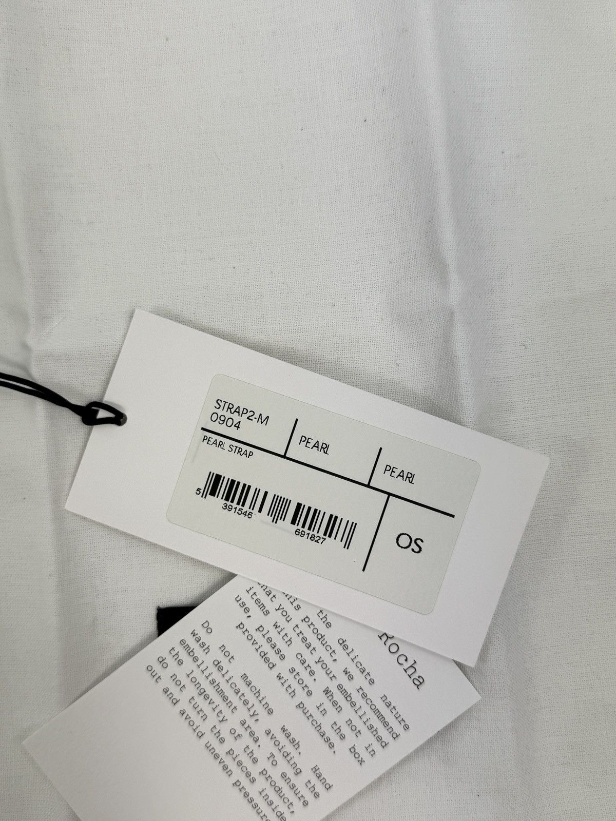 Simone Rocha SILVER TONE FAUX PEARL BAG / JEANS CHARM STRAP Size ONE SIZE - 7 Thumbnail