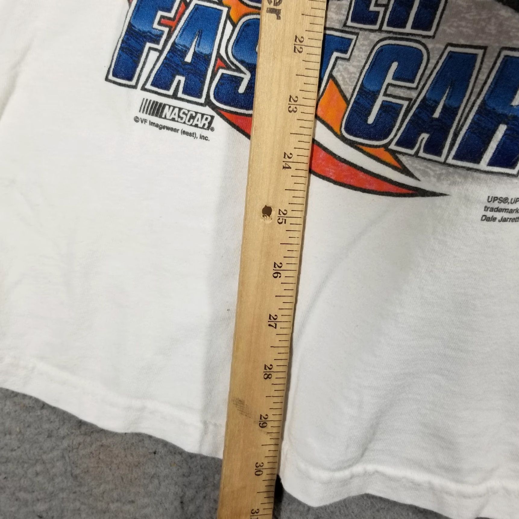 Chase Authentics VINTAGE Chase Authentics Dale Jarrett UPS NASCAR Shirt Mens Large White Graphic Print 00s Racing Tee Mens Large Size US L / EU 52-54 / 3 - 6 Thumbnail