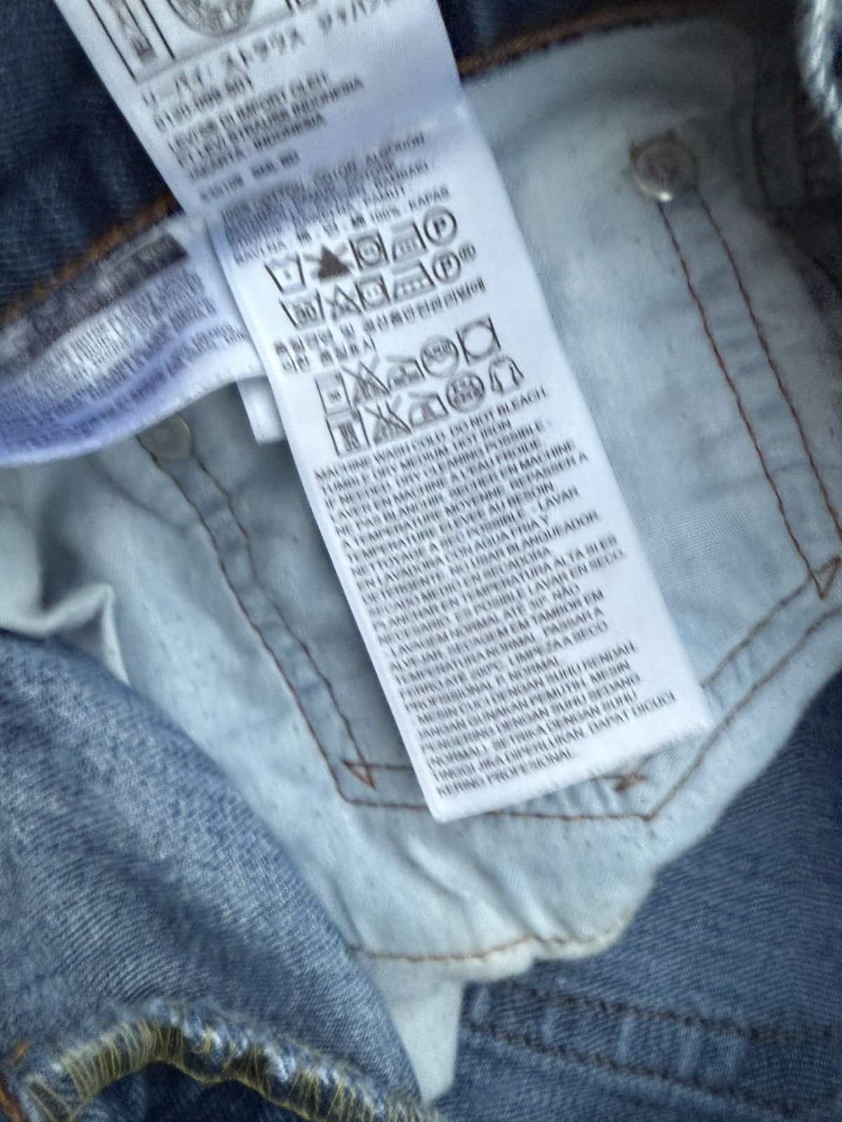 Levi's Levis 505 Denim Blue Jeans Mens Size 38 X 32 Straight Leg Size US 38 / EU 54 - 10 Thumbnail