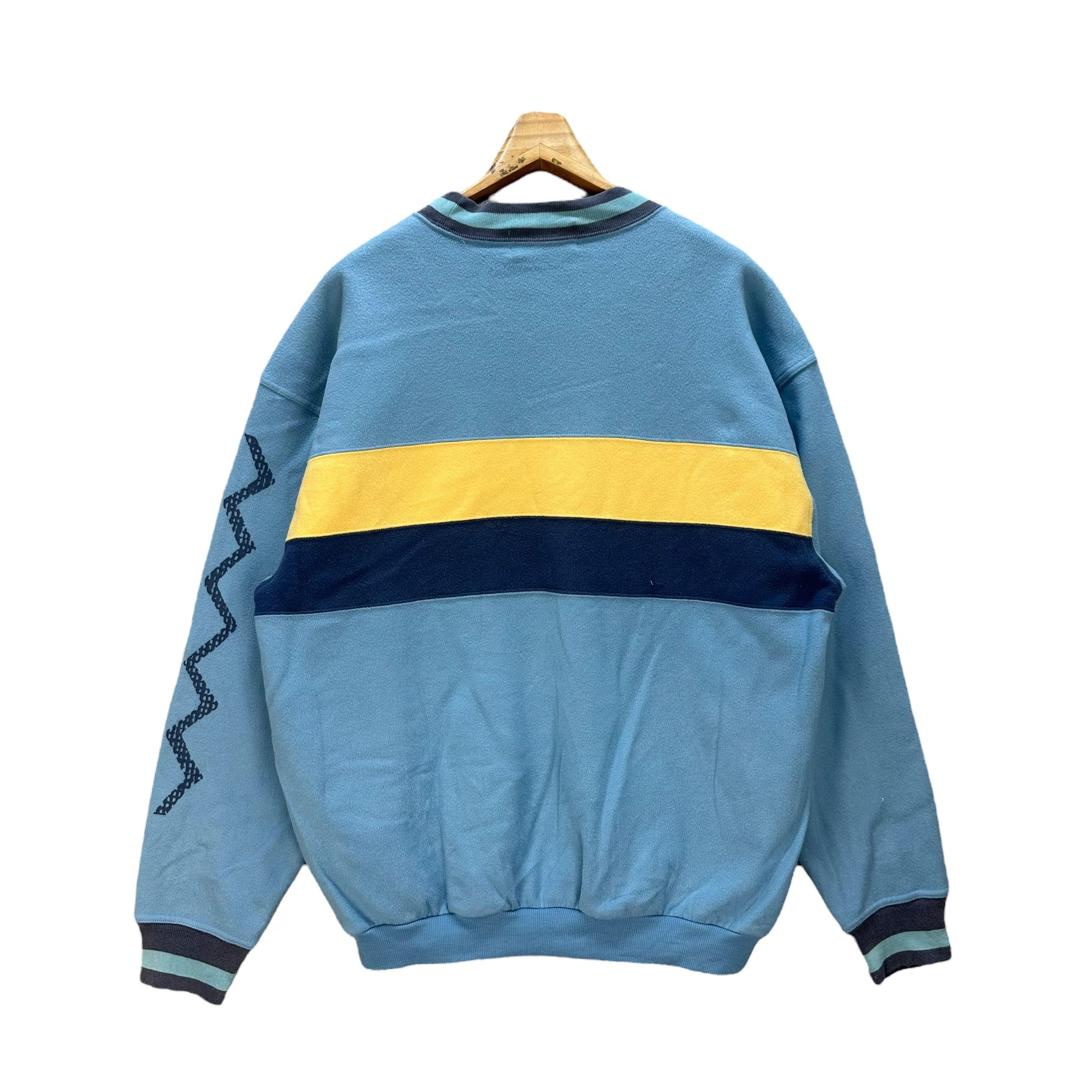 Japanese Brand PARADISO EMBROIDERY BIG LOGO COLORBLOCK SWEATSHIRT #8754-025 Size US L / EU 52-54 / 3 - 9 Thumbnail
