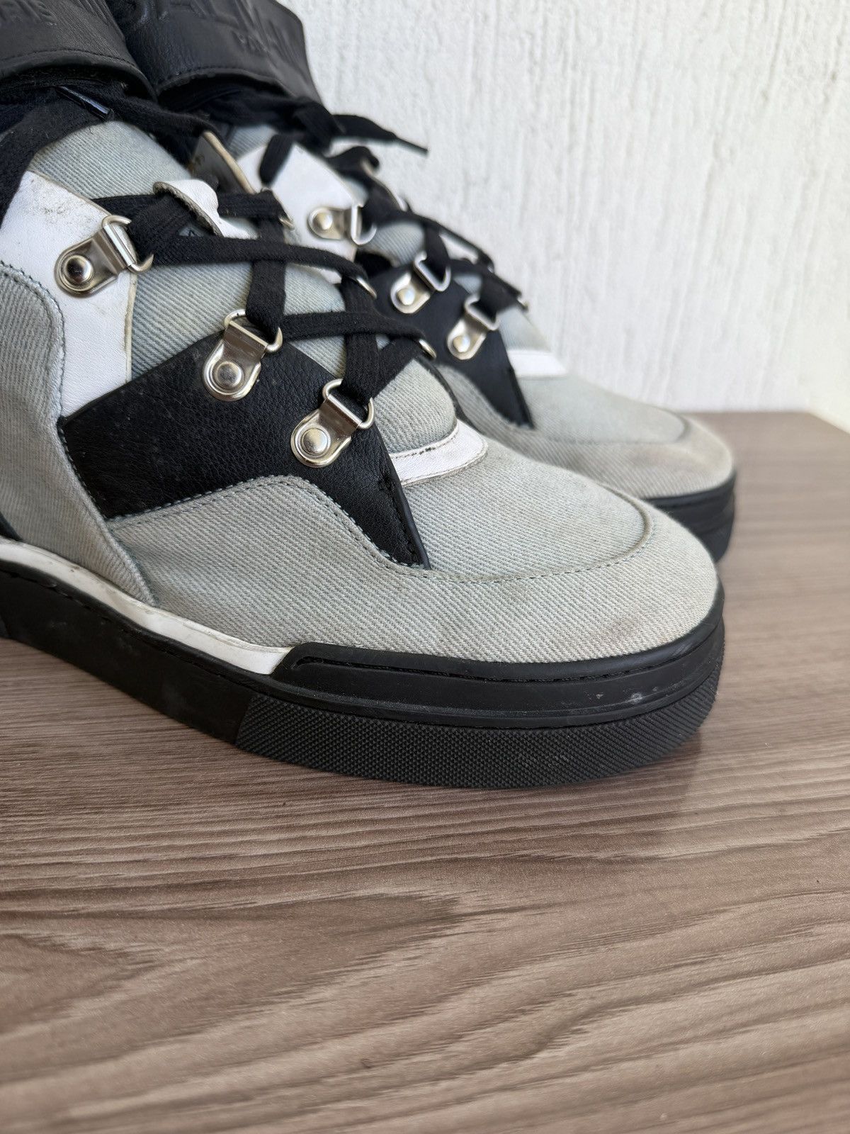 Balmain Denim Balmain log Sneaker Size US 6.5 / EU 39-40 - 7 Thumbnail