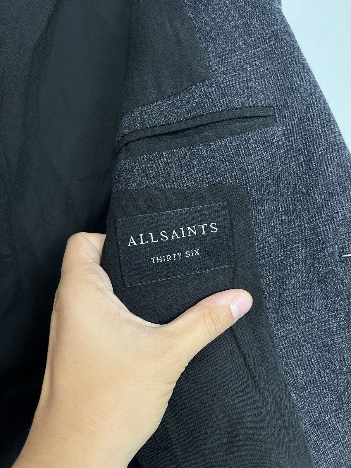 Allsaints Allsaints Luxury Wool & Viscose Classic Blazer Jacket Size 36R - 7 Thumbnail
