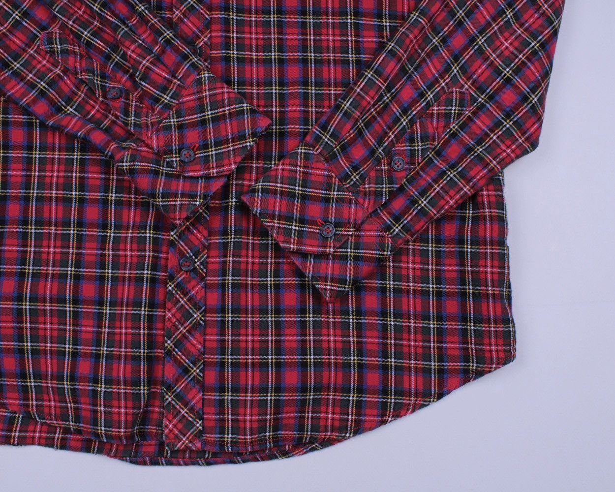 Designer × Dolce & Gabbana Dolce & Gabbana George Plaid Red Long Sleeve Button Shirt Size US L / EU 52-54 / 3 - 10 Thumbnail