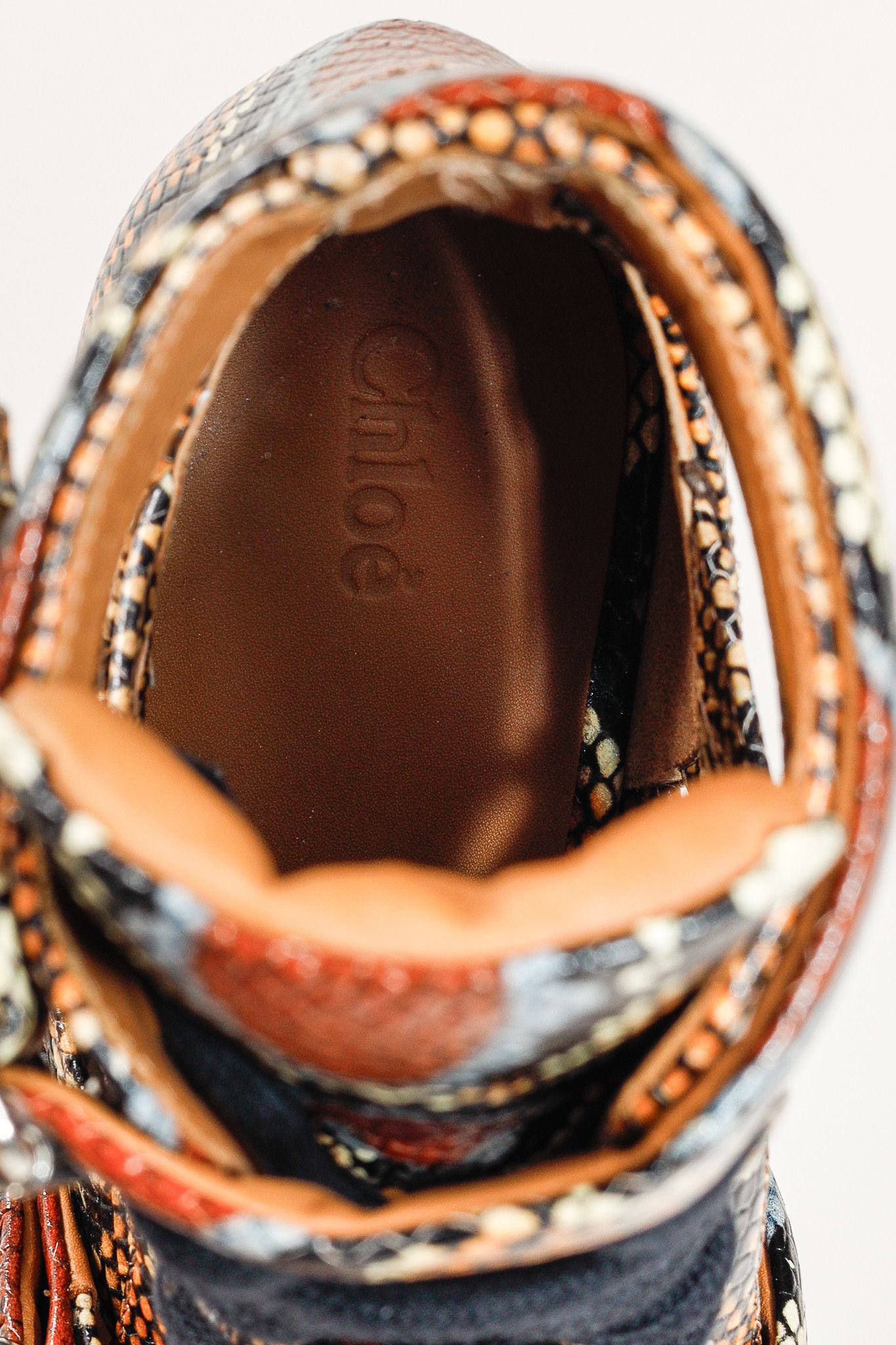 Chloe Chloe Rylee Python-Print Leather Ankle Boots Size US 9 / IT 39 - 10 Thumbnail