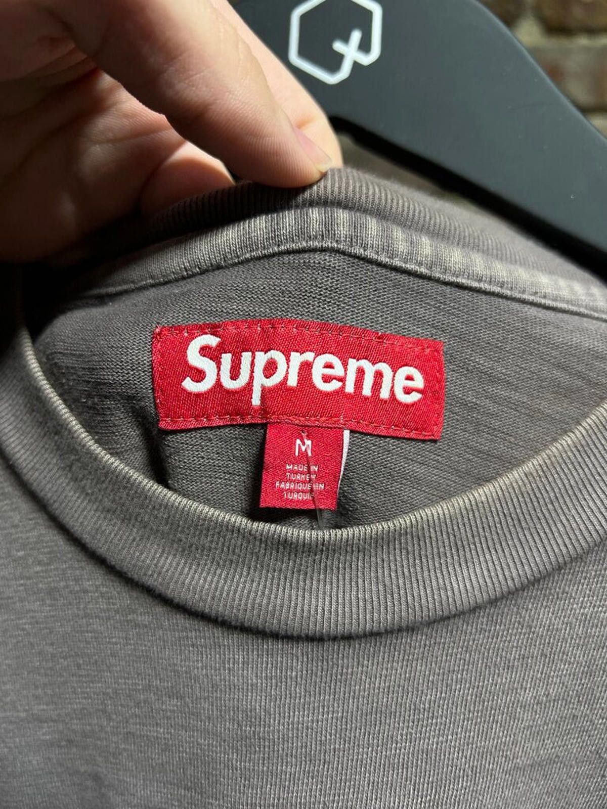 Supreme Supreme Embroidered Grey Tee Sz.M Size US M / EU 48-50 / 2 - 3 Thumbnail
