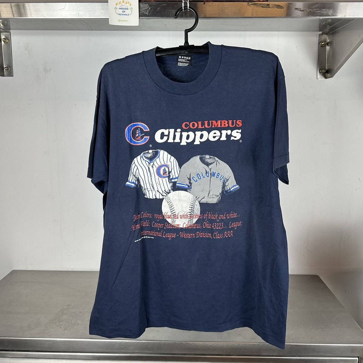 Fruit Of The Loom × MLB × Vintage Vintage 1994 Columbus Clippers Baseball MLB T-shirt Size US XL / EU 56 / 4 - 1 Thumbnail