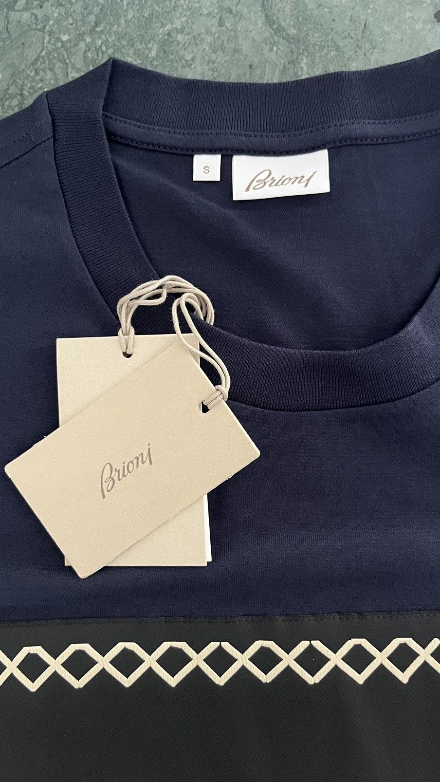 Brioni Brioni big logo tshirt very rare limited edition Size US S / EU 44-46 / 1 - 7 Thumbnail