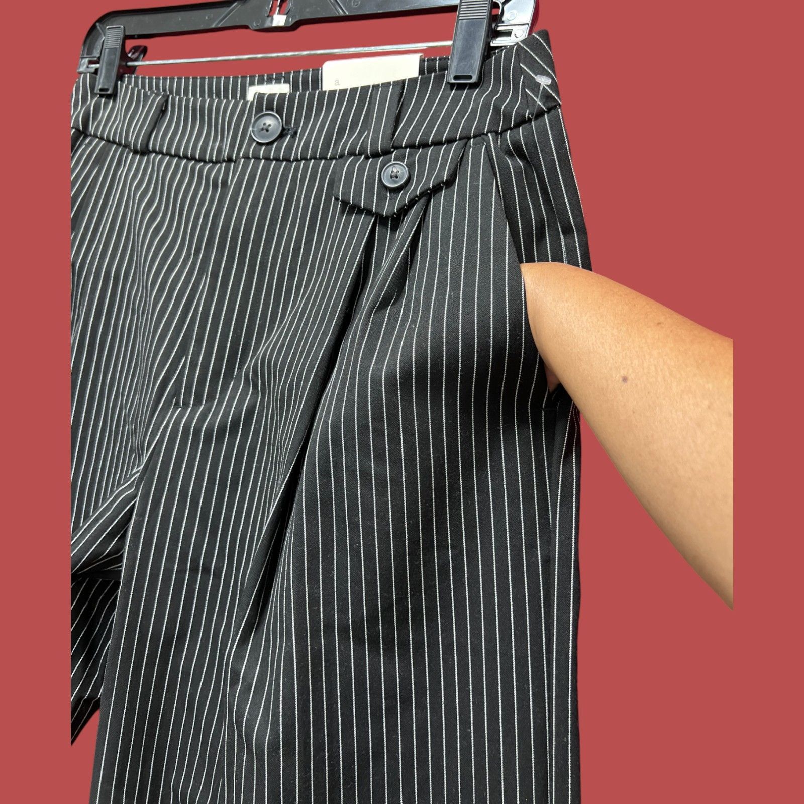Other A New Day - Women's High Rise Relaxed Pants Length & Wide Le Size 27" / US 4 / IT 40 - 12 Thumbnail