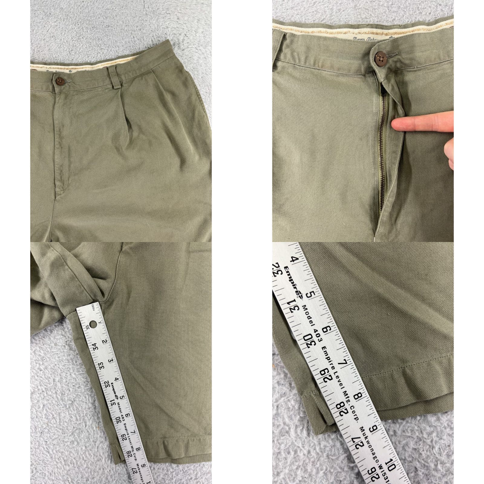 Tommy Bahama Tommy Bahama Shorts Mens 40 Green Silk Pleated Vacation Resort Outdoors Size US 40 / EU 56 - 8 Thumbnail