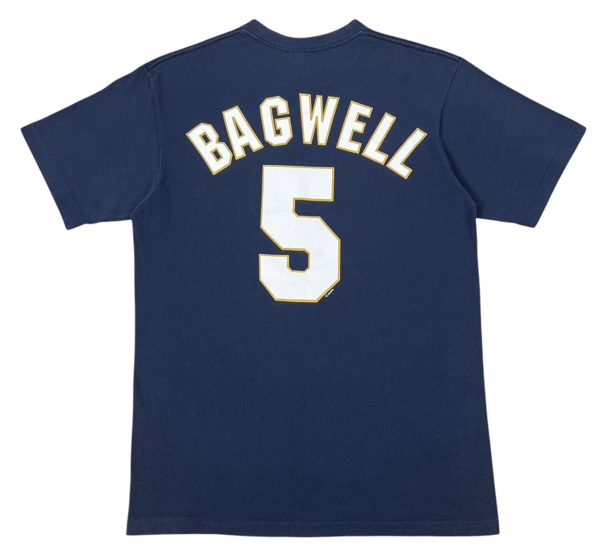 MLB × Majestic × Vintage 90s Vintage MLB Houston Astros Jeff Bagwell tee Size US M / EU 48-50 / 2 - 2 Thumbnail