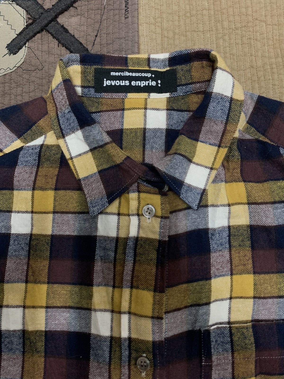 Issey Miyake Mercibeaucoup by Issey Miyake Flannel Button Up Size US S / EU 44-46 / 1 - 6 Thumbnail