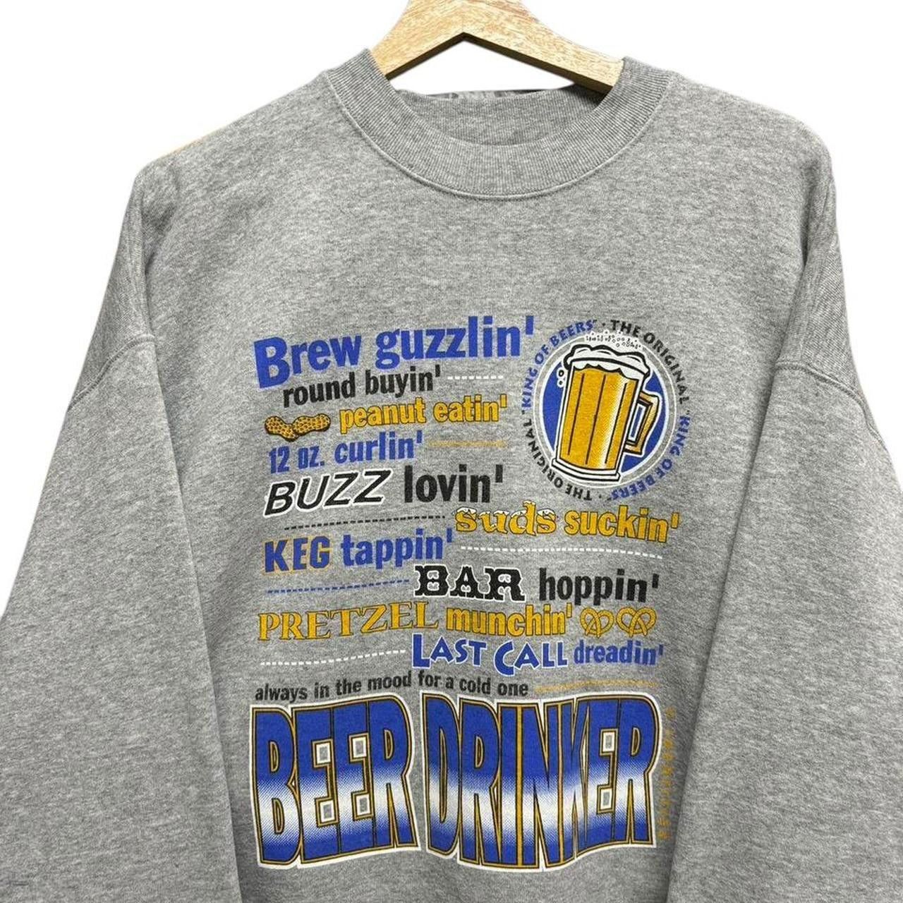 Vince Vintage Beer Drinker sweatshirt size: XL Size US XL / EU 56 / 4 - 2 Thumbnail