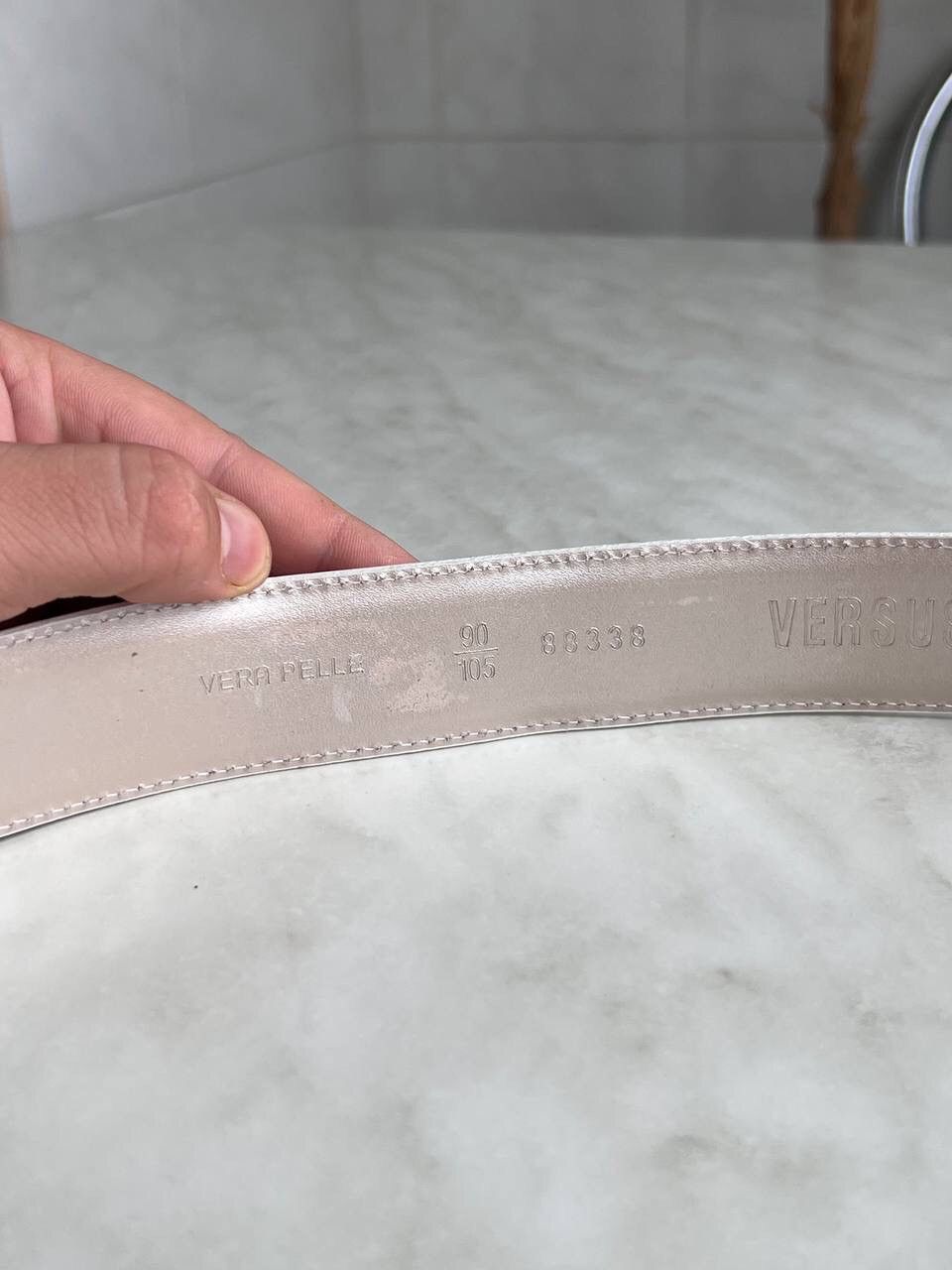 Versus Versace Versus Versace leather Buckle logo belt vintage Italy luxury Size ONE SIZE - 7 Thumbnail