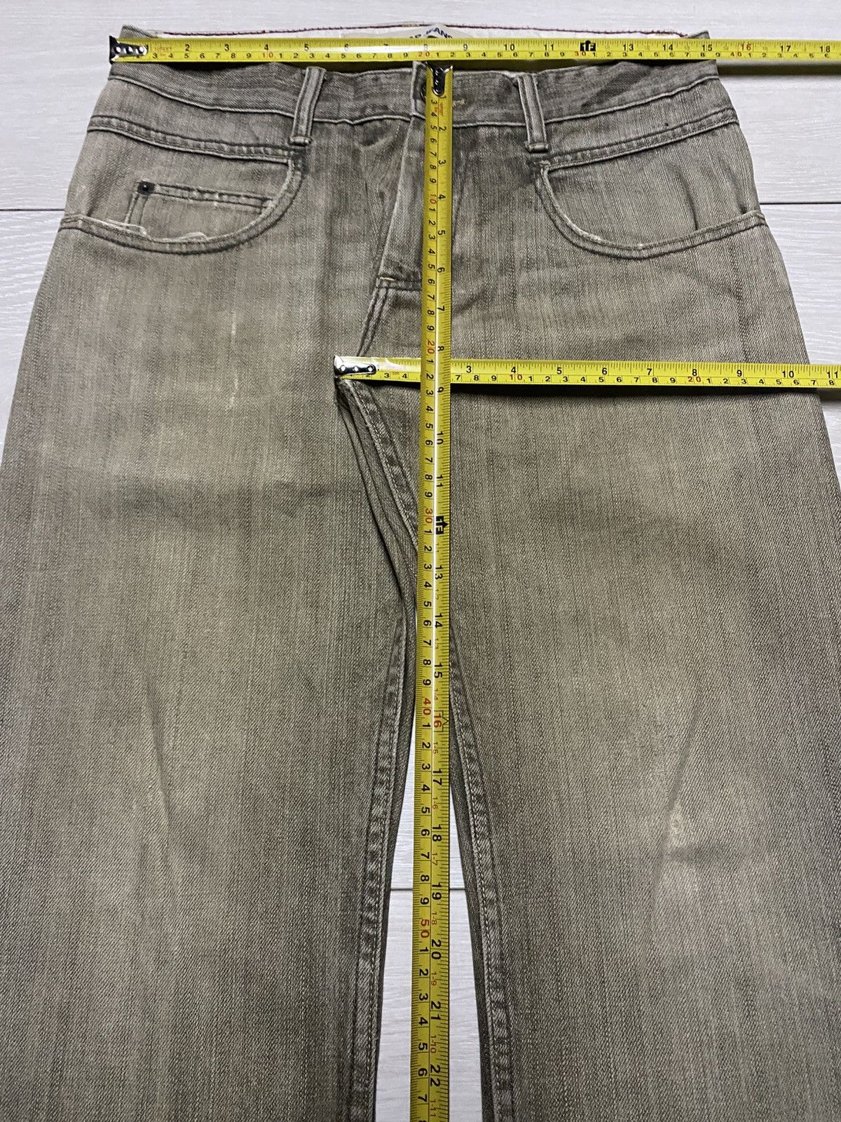 Dapper Dan × Gap Vintage Gap Denim Brown Faded Distressed Loose Jeans Size US 30 / EU 46 - 15 Thumbnail