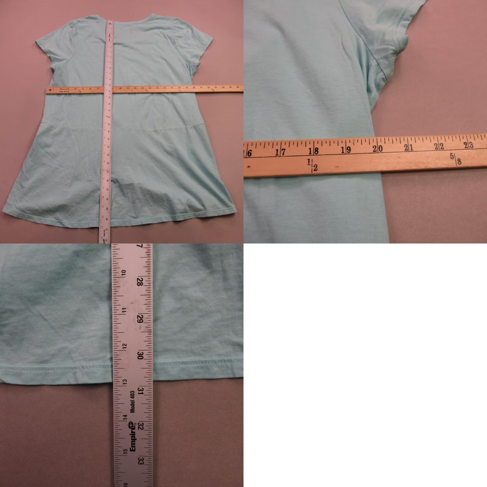 J. Jill J. Jill Shirt Womens XL Short Sleeve Crew Neck Lightweight Green Size XL / US 12-14 / IT 48-50 - 8 Thumbnail