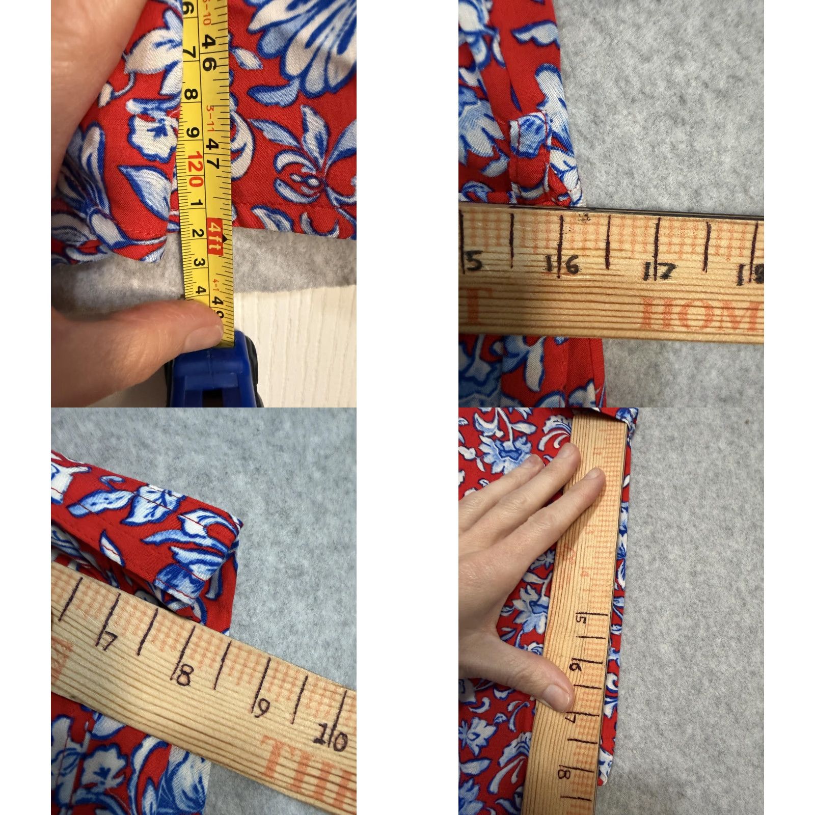 Mango Mango Shirt Dress Womens Medium Red Floral Collared Belted Fit & Flare Midi Shirt Dress Size M / US 6-8 / IT 42-44 - 8 Thumbnail