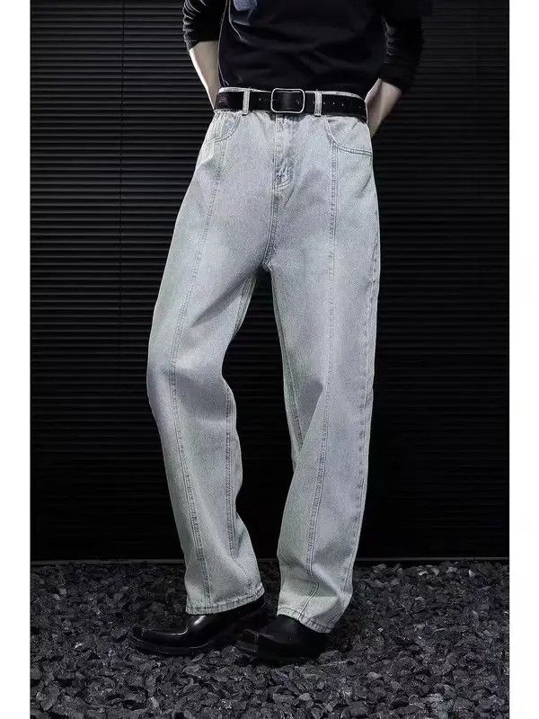 Japanese Brand VIBE Light style washed blue baggy jeans Size US 32 / EU 48 - 5 Thumbnail