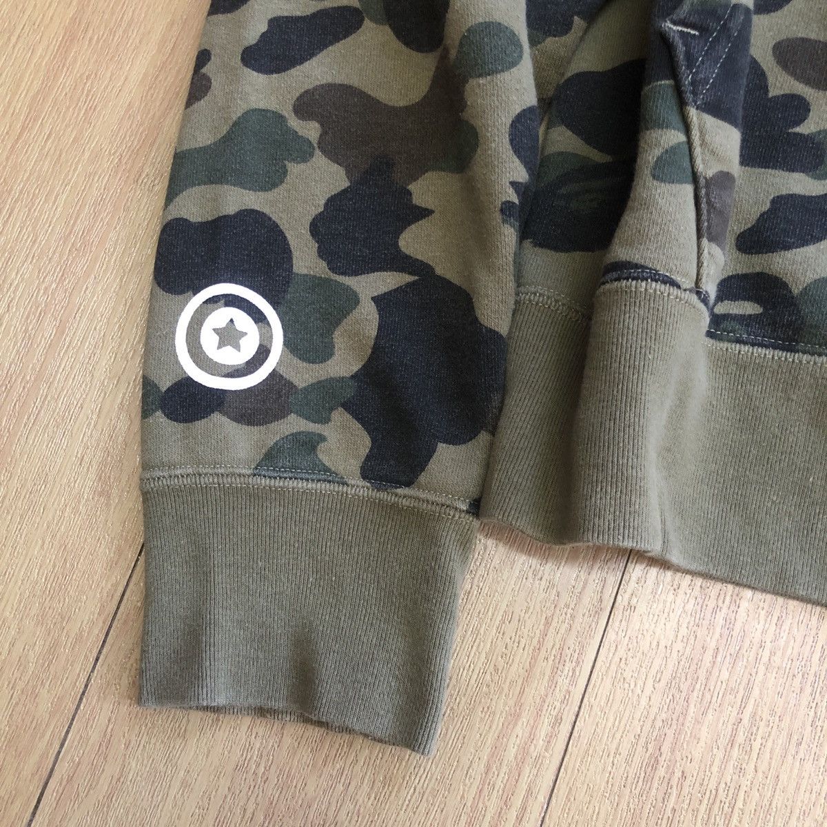 Bape 1st Camo Shark Split Half Full Zip Hoodie Size US M / EU 48-50 / 2 - 7 Thumbnail