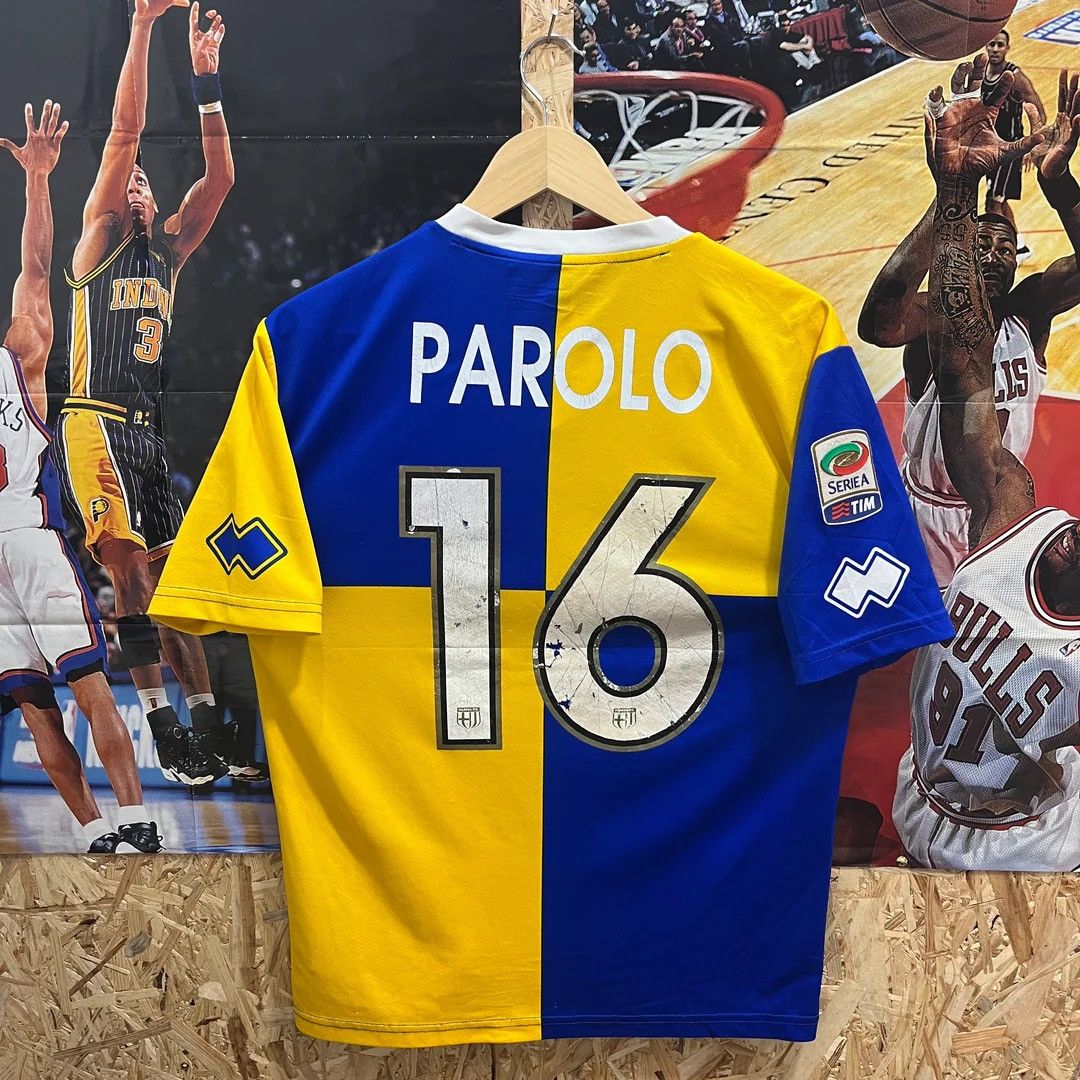 Errea Parma 2013-14 Away Parolo Match Worn Football Jersey Shirt Size US L / EU 52-54 / 3 - 1 Thumbnail