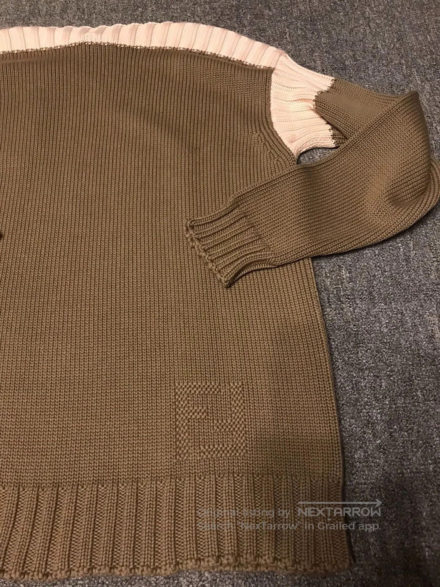 Fendi Green Color Block Long Sleeve Sweater. Size US L / EU 52-54 / 3 - 7 Thumbnail