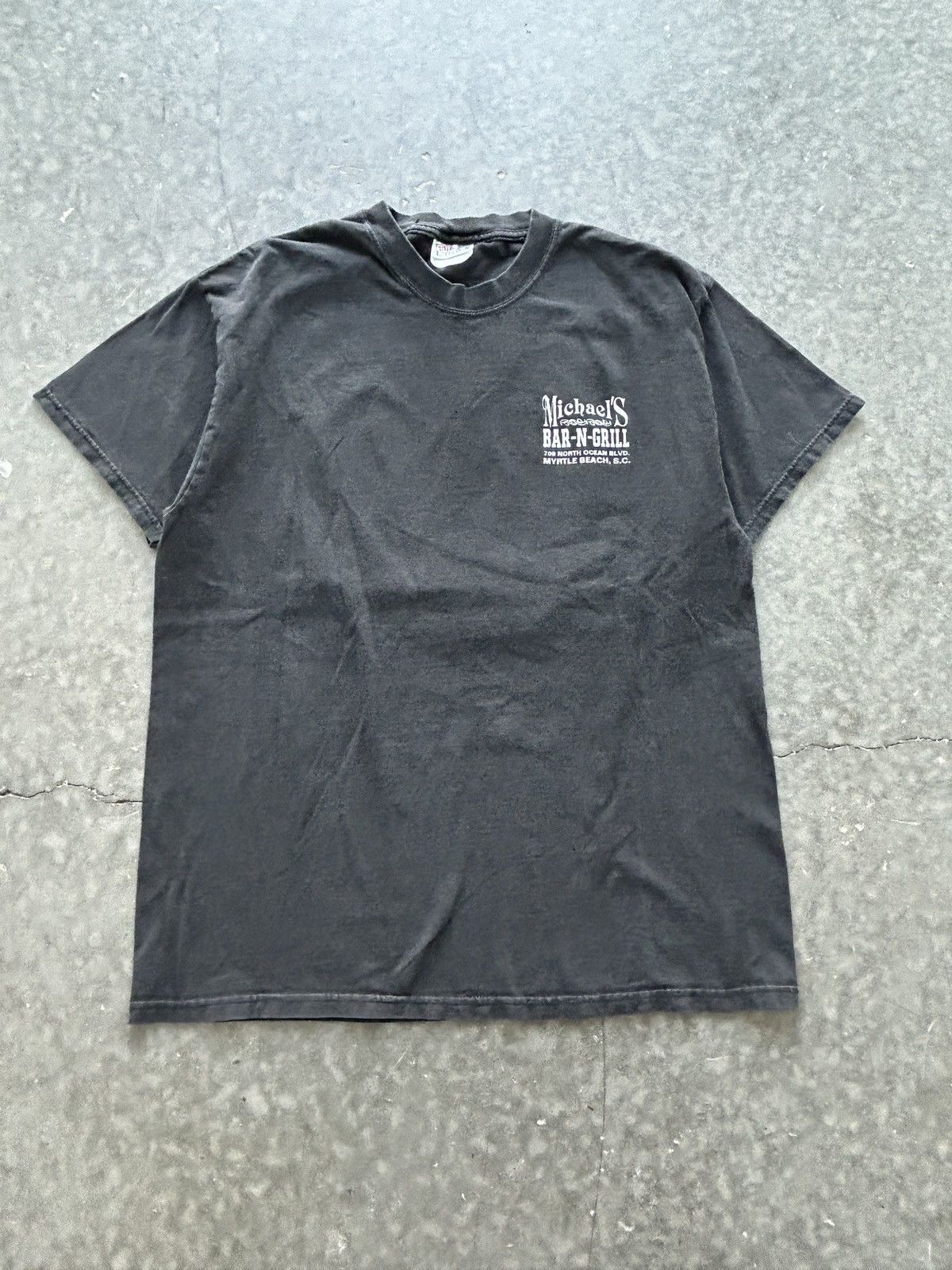 Vintage Vintage 2002 Bike Week Graphic Tee Faded Black Size US L / EU 52-54 / 3 - 3 Thumbnail