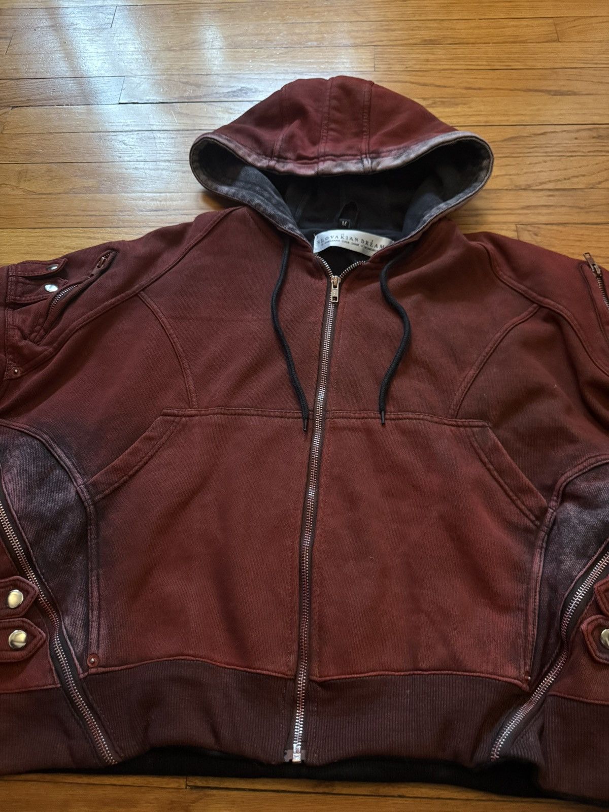 Other Slovakian Dreams Víno Red Gradient Hybrid Hoodie Size US M / EU 48-50 / 2 - 6 Thumbnail
