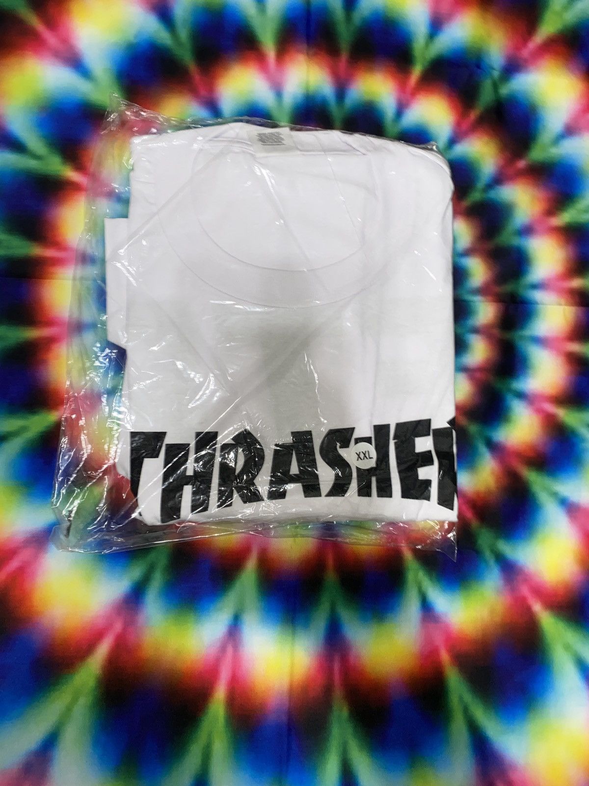 image of Fuck The Population x Thrasher Ftp X Thrasher Logo T-Shirt White, Men's (Size 2XL)