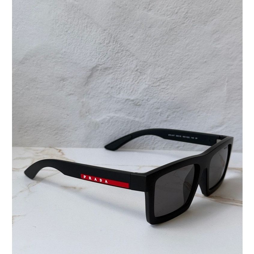 NEW Prada Sport PS B06S Mirrored Sunglasses in Grey $569 Prada Linea Rossa - PS B06S Sunglasses | Specs Collective main image 3