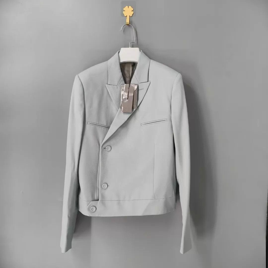 Dior DIOR Qblique chest pocket blazer men's mint green Size 50R - 1 Thumbnail